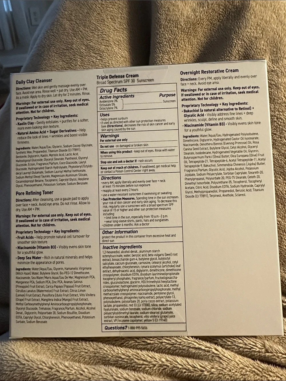 Rodan + Fields Skincare Regimen - Blue & White